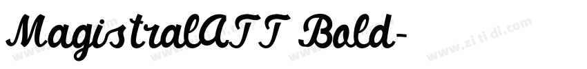 MagistralATT Bold字体转换